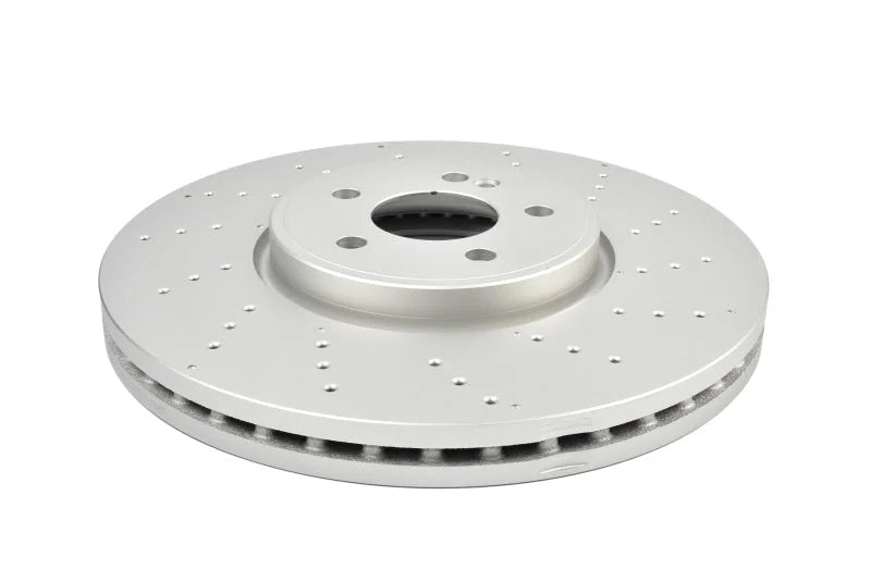 DBA 19-24 Mercedes-Benz CLA35 AMG Street Series OE Drilled Front Brake Rotor - Main Product View