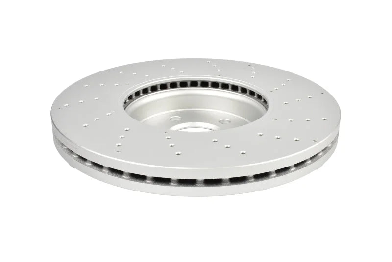DBA 19-24 Mercedes-Benz CLA35 AMG Street Series OE Drilled Front Brake Rotor - Side View