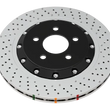 Load image into Gallery viewer, DBA 19+ Chevrolet Camaro ZL1 (w/ M6 Nuts) 5000 Series Cross Drilled &amp; Dimpled Brake Rotor - Additional View 5