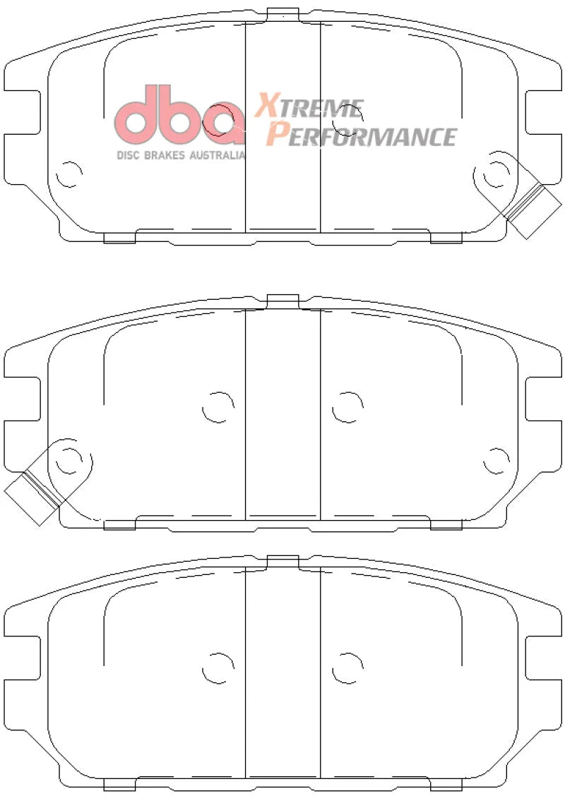 DBA 1994 Eagle Talon TSi (1st Gen) AWD XP Performance Front Brake Pads - Additional View 10