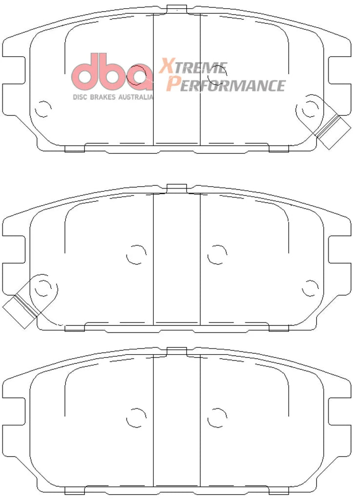 DBA 1994 Eagle Talon TSi (1st Gen) AWD XP Performance Front Brake Pads - Additional View 10