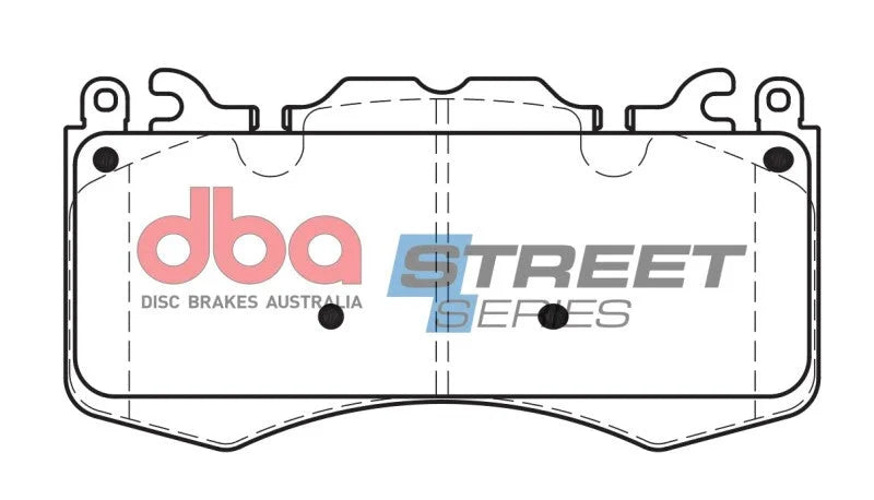 DBA 20-22 Land Rover Defender (380mm Front Rotor) Front Street Series Brake Pads - Installation View