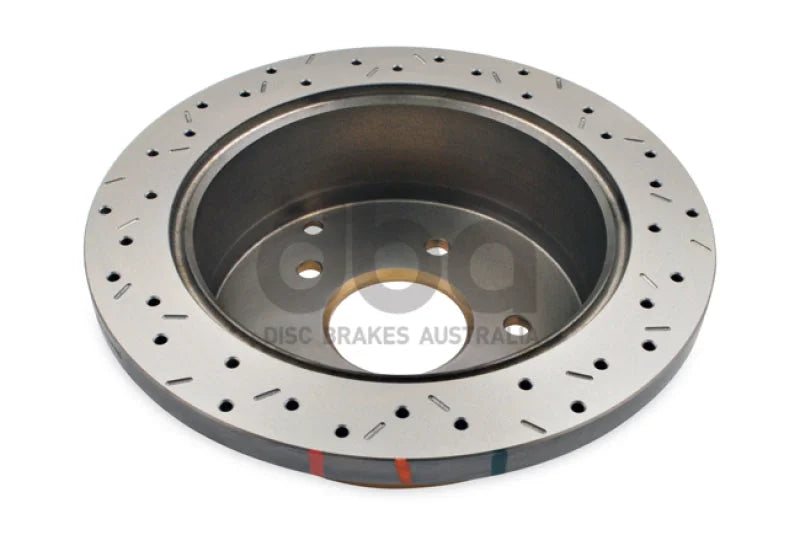 DBA 2004 Pontiac GTO 4000 Series Drilled and Slotted Rear Rotor - Back View