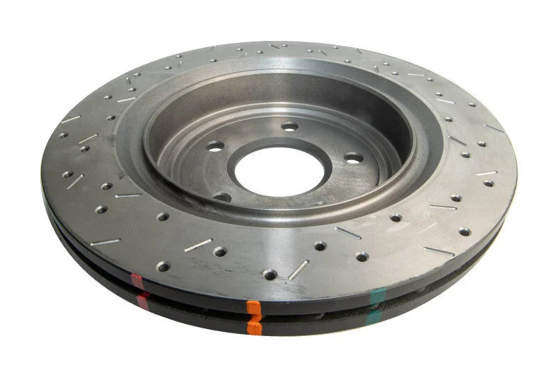 DBA 2009 Chevrolet Corvette ZR1 4000 Series Drilled and Slotted Rear Rotor - Side View