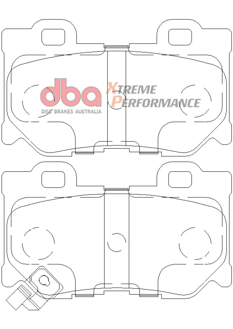 DBA 2009+ Nissan 370Z XP Extreme Performance Rear Brake Pads - Additional View 6