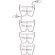 Load image into Gallery viewer, DBA 2009 Suzuki XL-7 Front XP Performance Brake Pads - Installation View