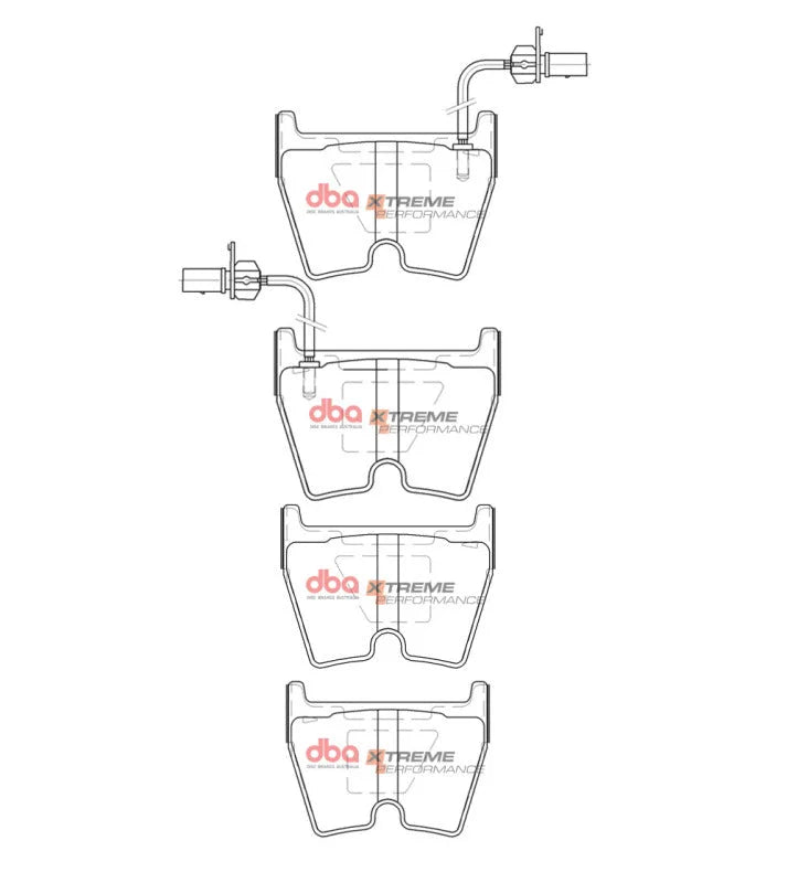DBA 2009 Suzuki XL-7 Front XP Performance Brake Pads - Installation View