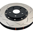 Load image into Gallery viewer, DBA 2010+ Camaro V8 SS Front Slotted 5000 Series 2 Piece Rotor Assembled w/ Black Hat - Side View
