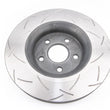 Load image into Gallery viewer, DBA 2011-2014 Jeep Grand Cherokee SRT8 Front Slotted T3 4000 Survival Series Uni-Directional Rotor - Back View