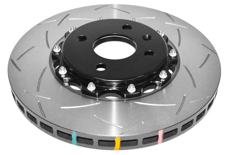DBA 2012 Lotus Exige Front Slotted 5000 Series 2 Piece Rotor Assembled w/ Black Hat - Main Product View