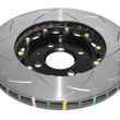 Load image into Gallery viewer, DBA 2012 Lotus Exige Front Slotted 5000 Series 2 Piece Rotor Assembled w/ Black Hat - Side View