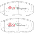 Load image into Gallery viewer, DBA 2013 Infiniti JX35 Front SP Performance Brake Pads - Installation View