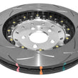 Load image into Gallery viewer, DBA 2014+ Audi RS Q3 5000 Fully Assembled 2-Piece Clear Anodized Rotor Hat T3 Slotted KP Front - Installation View