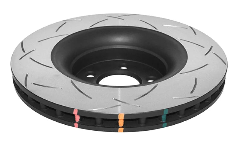 DBA 2015 Ford Mustang EcoBoost/GT w/o Brembo Calipers Front T3 Slotted 4000 Series Rotor - Side View