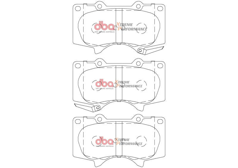 DBA 2015+ Toyota Fortuner XP Performance Brake Pads - Additional View 5