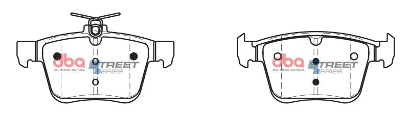 DBA 2018 Audi Q2 Street Series Front Brake Pads - Additional View 6