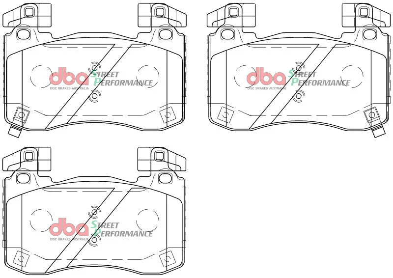 DBA 2018+ Kia Stinger V6 Twin Turbo SP Performance Front Brake Pads - Additional View 9