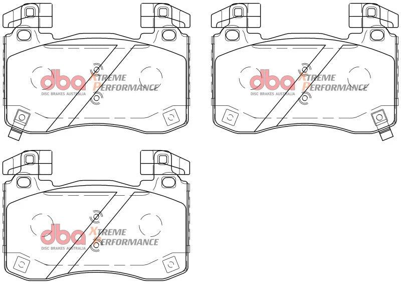 DBA 2018+ Kia Stinger V6 Twin Turbo XP Performance Front Brake Pads - Additional View 6