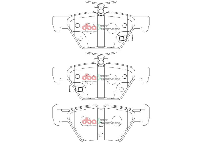 DBA 2018 Subaru Impreza 1.6L/2.0L / 15-21 Subaru Levorg VM 1.6L Turbo SP Performance Rear Brake Pads - Additional View 7