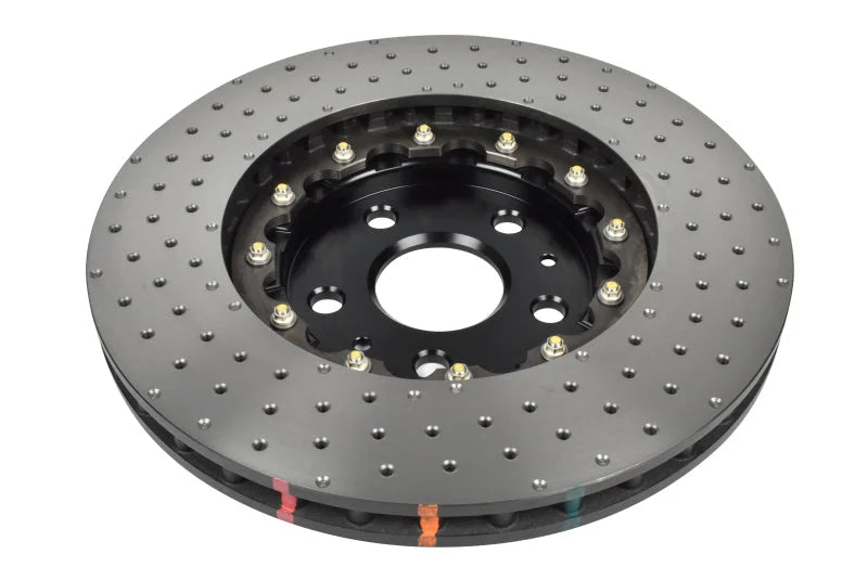 DBA 2020+ Chevrolet Corvette C8 Z51 Front 2-Piece Cross Drilled 5000 Series Rotor - Back View