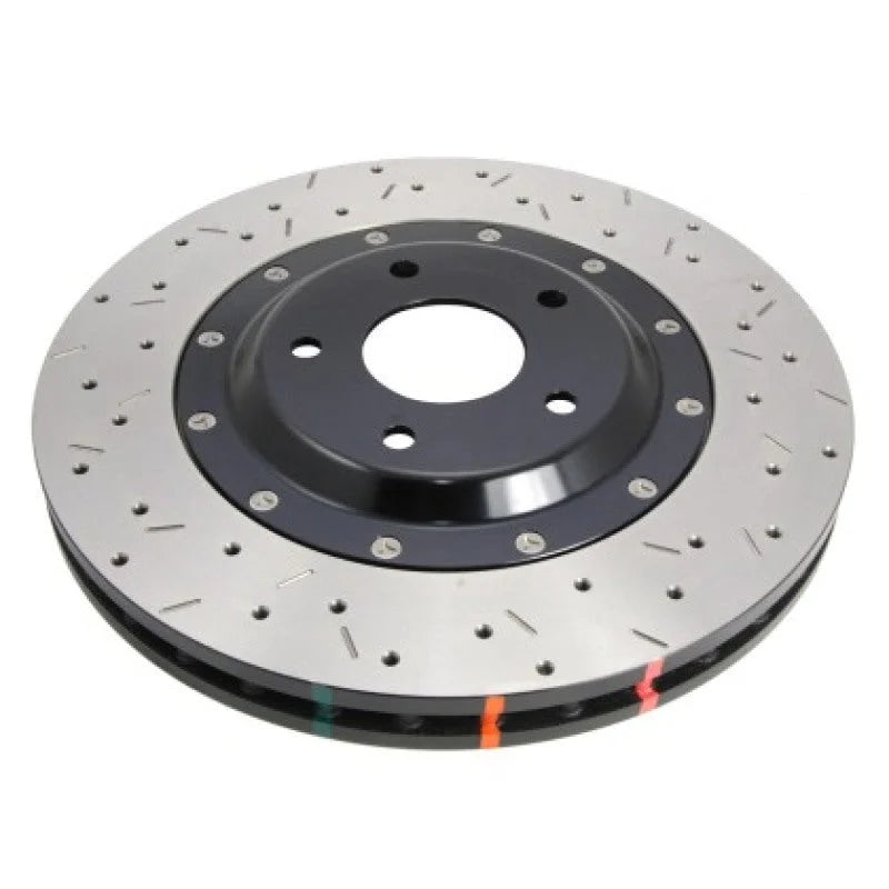 DBA 2020+ Chevrolet Corvette C8 Z51 Front 2-Piece Cross Drilled 5000 Series Rotor - Installation View