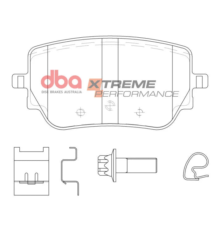 DBA 2020 Mercedes-Benz A 45 (w/Vented Rear Rotor) Rear XP Performance Brake Pads - Additional View 6
