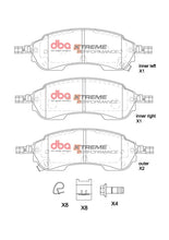 Load image into Gallery viewer, DBA 2022+ Ford Ranger Rear Xtreme Performance Brake Pads - Installation View
