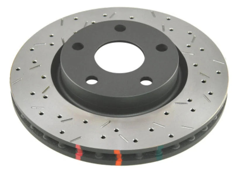 DBA 2022 Lexus LX600 Rear 4000 Series Drilled & Slotted Rotor - Installation View