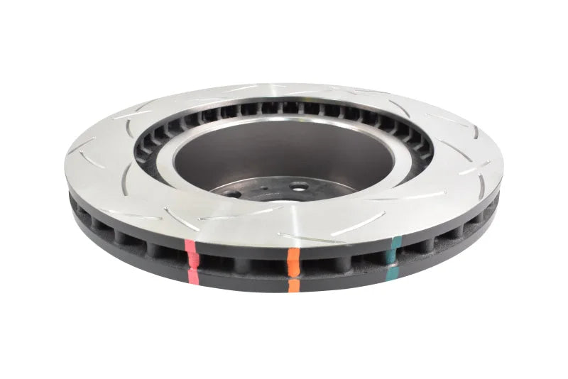 DBA 2022+ Toyota Landcruiser (J300/J310) 4000 Series Slotted Front Rotor (6 Lug Models Only) - Side View