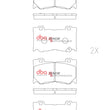 Load image into Gallery viewer, DBA 2023+ Nissan Z (Z34) RP Performance Front Brake Pads - Installation View