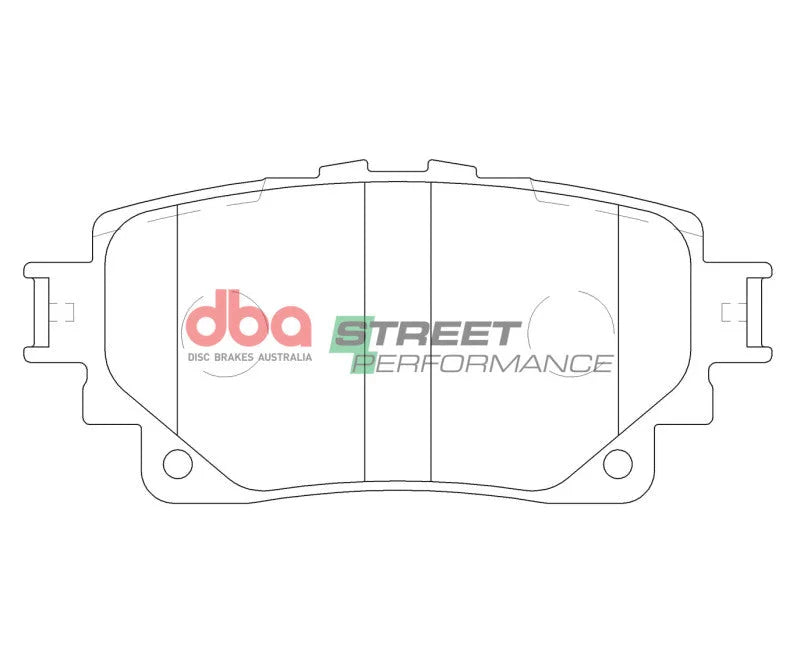 DBA 21-22 Lexus IS300 F Sport Rear SP Performance Brake Pads - Installation View