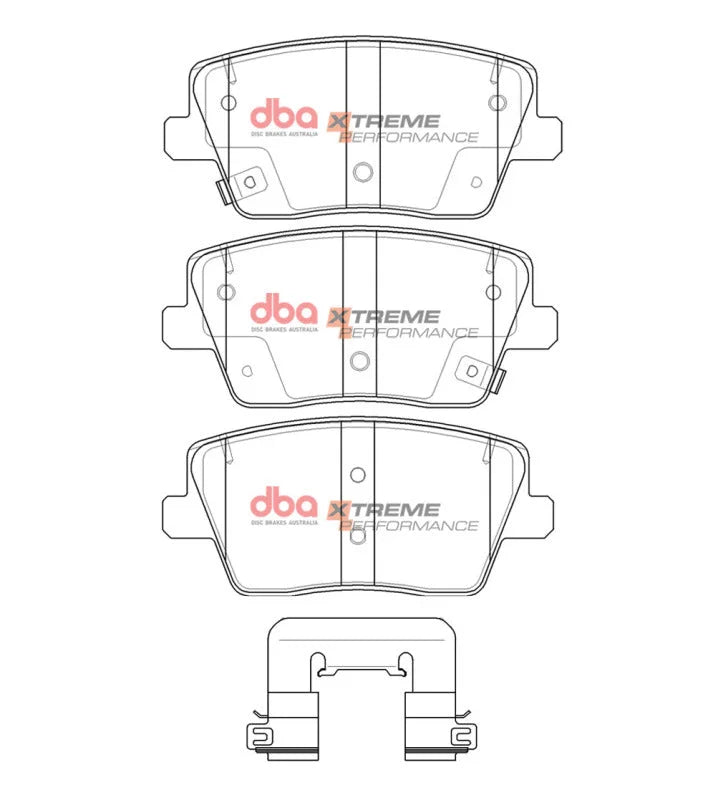 DBA 22-23 Hyundai Veloster (w/Solid Rear Rotor) Rear XP Performance Brake Pads - Installation View