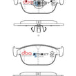Load image into Gallery viewer, DBA 22-23 Volvo C40 Front SSEV Street Series Brake Pads - Installation View