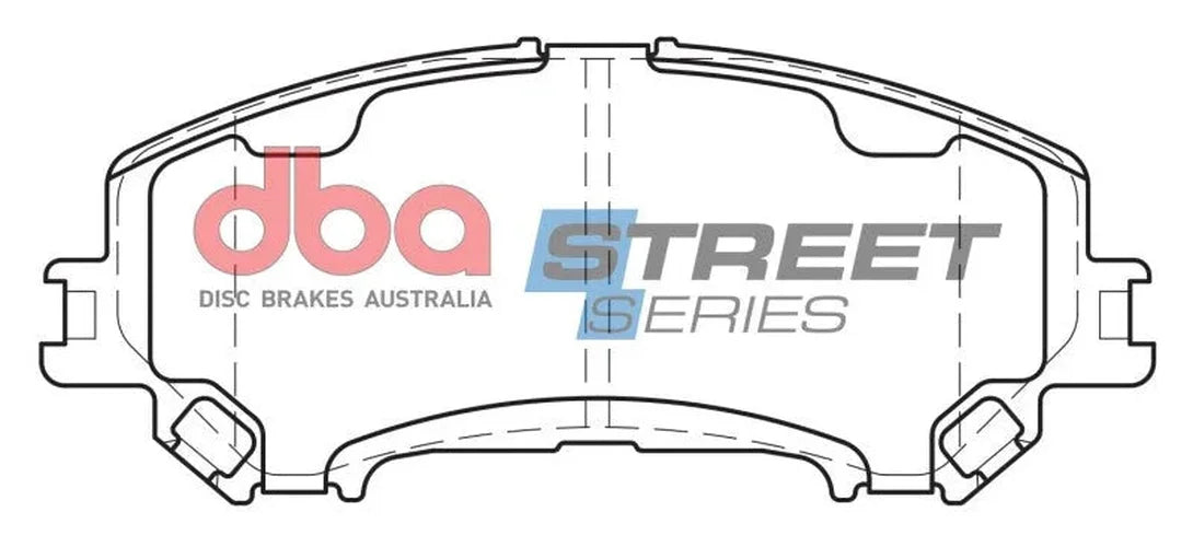 DBA 2018 Nissan Rogue (295mm Front Rotor Excl Hybrid) Street Series Front Brake Pads - Additional View 7