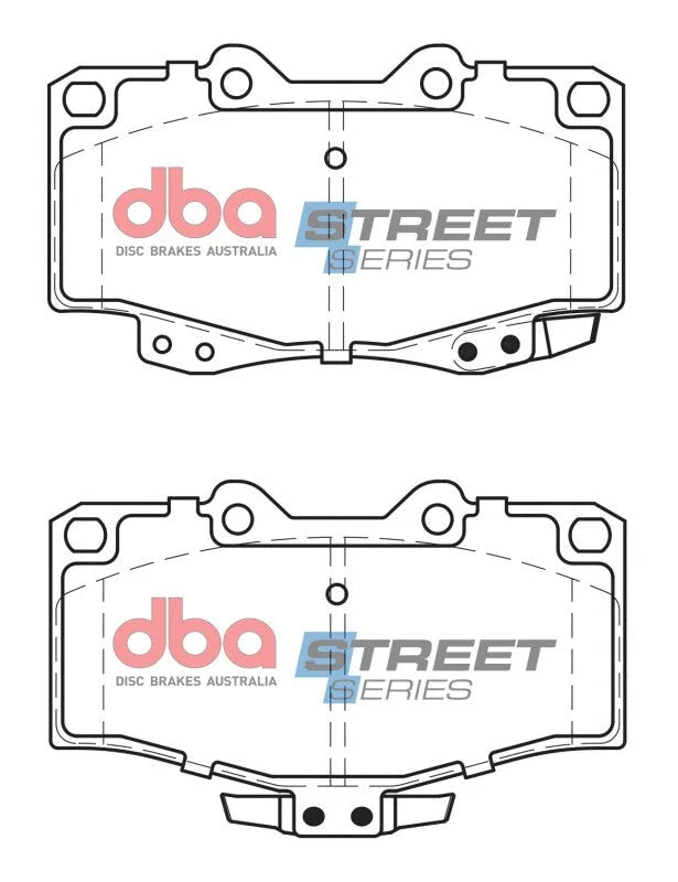 DBA (297mm Front Rotor) Street Series Front Brake Pads fits 1995-2002 Toyota 4RUNNER / 1995-2004 Toyota Tacoma - Additiona...