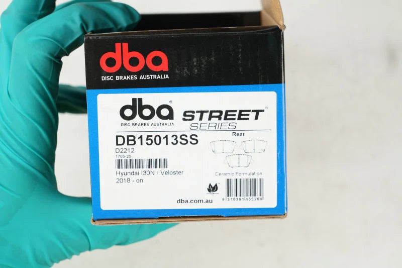 DBA (300mm Rear Rotor) Street Series Rear Brake Pads fits 2022-2023 Hyundai Veloster / 2022 Hyundai Veloster N - Side View