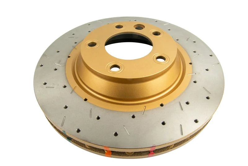 DBA 3/06-08 Audi Q7 Front Drilled & Slotted 4000 Series Rotor - Side View