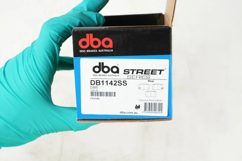DBA (4 Cyl) Street Series Rear Brake Pads fits 1997-1999 Acura CL - Side View