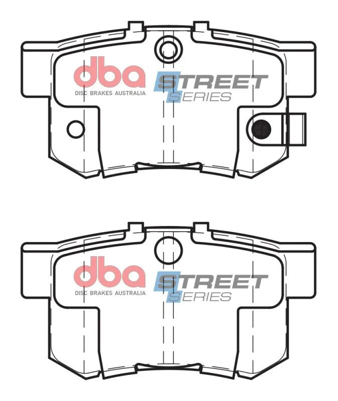 DBA (4 Cyl) Street Series Rear Brake Pads fits 1997-1999 Acura CL - Additional View 7