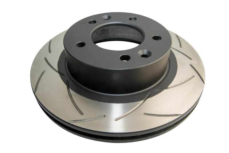 DBA (5 Lug Models) Front Street Series Slotted Rotor fits 1986-1992 Mazda Rx-7 - Side View