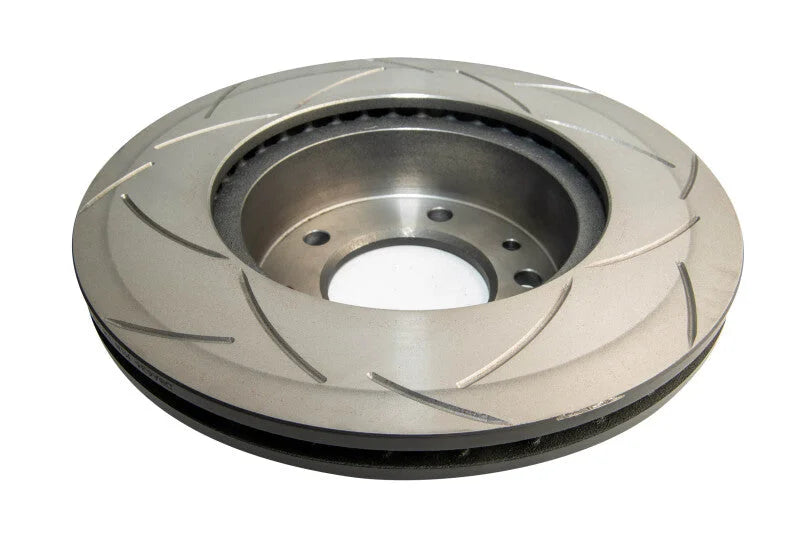 DBA (5 Lug Models) Front Street Series Slotted Rotor fits 1986-1992 Mazda Rx-7 - Back View