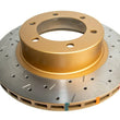 Load image into Gallery viewer, DBA 7/96+Toyota Landcruiser 90 Series Front Drilled &amp; Slotted 4000 Series Rotor - Side View