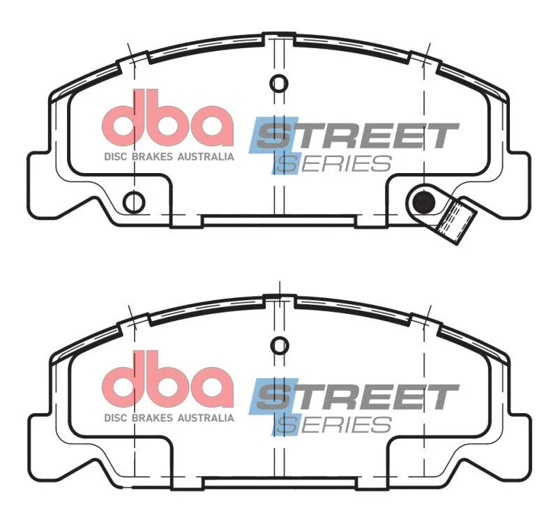 DBA 88-95 Honda Civic Street Series Front Brake Pads - Additional View 5