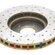 Load image into Gallery viewer, DBA 8/93-7/98 Nissan R33 GTST Front Drilled &amp; Slotted 4000 Series Rotor - Side View
