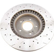 Load image into Gallery viewer, DBA 8/93-94 Nissan Skyline R32 GT-R/95-7/98 R33 &amp; R34 GT-R Front Drilled &amp; Slotted 4000 Series Rotor - Side View