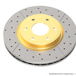 Load image into Gallery viewer, DBA 90-01 Acura Integra Rear Street Series Drilled &amp; Slotted Rotor w/Gold Hat - Main Product View