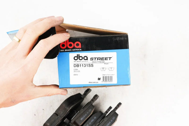 DBA 90-06 Audi 200 (w/ATE Brakes) Front Street Series Brake Pads - Side View