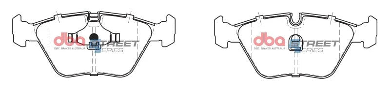 DBA 90-06 Audi 200 (w/ATE Brakes) Front Street Series Brake Pads - Additional View 5