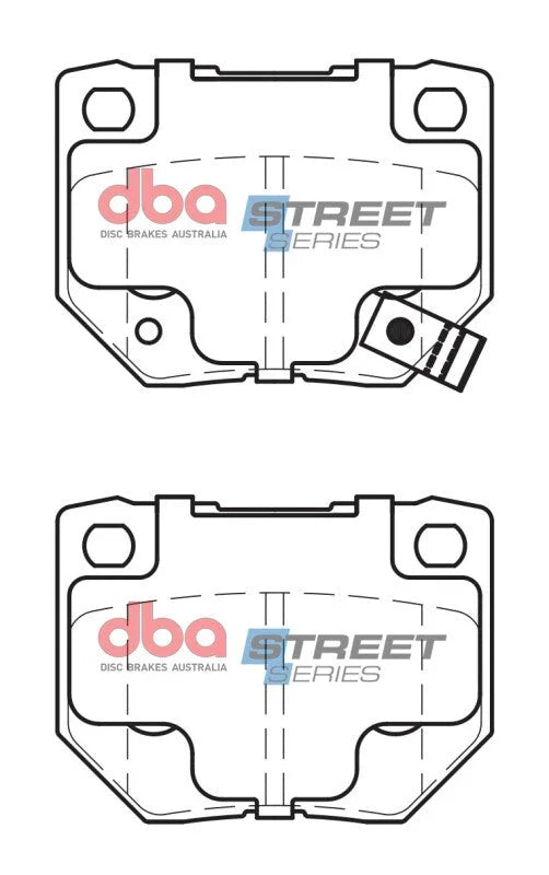DBA 90-96 Nissan 300ZX Rear Street Series Brake Pads - Additional View 5