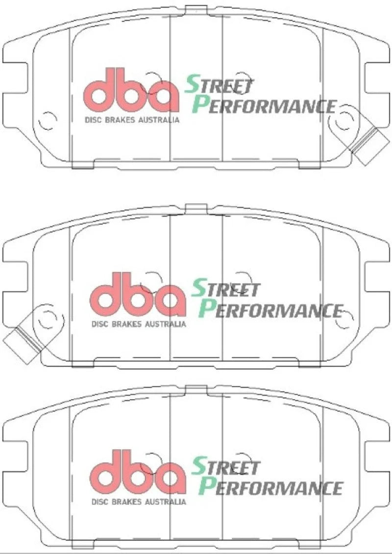 DBA 91-94 Dodge Stealth AWD XP Performance Rear Brake Pads - Additional View 5